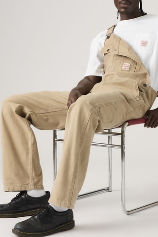 Salopette en jean loose Overalls - Marron