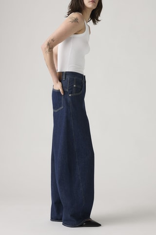 Jean super baggy barrel - Bleu