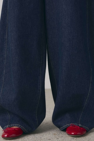 Jean super baggy barrel - Bleu
