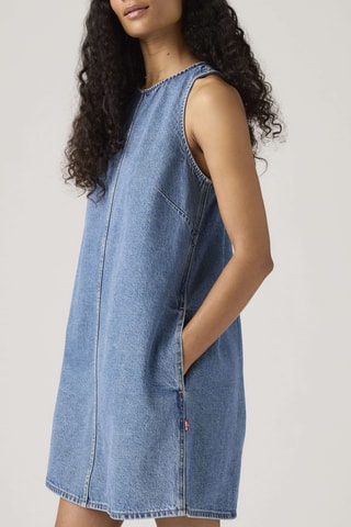 Robe droite en jean 90S Shift  - Bleu
