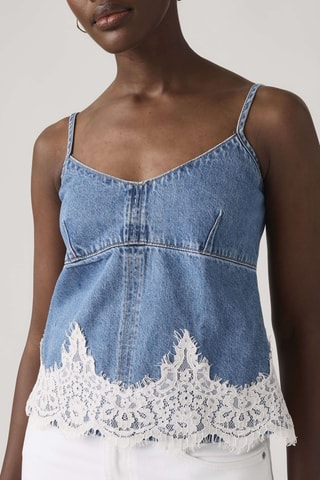 Top en jean 90'S Denim Cami - Bleu