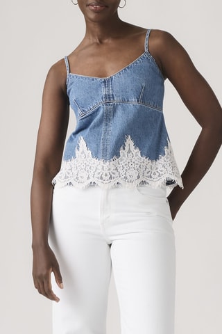 Top en jean 90'S Denim Cami - Bleu