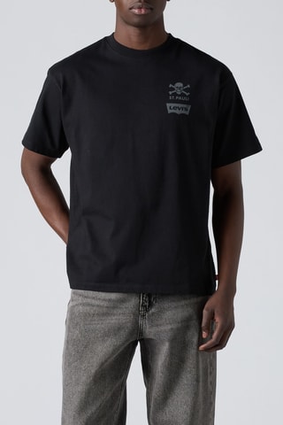 T-shirt Vintage Fit St. Pauli Hamburg - Noir