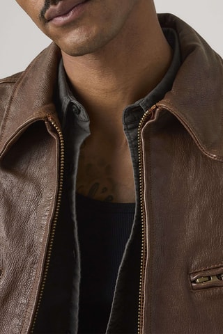 Veste en cuir de chèvre Corona Heights - Marron