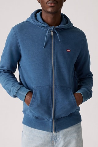 Sweat à capuche The Original Zip Up - Bleu