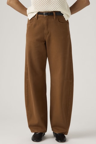 Jean Baggy Dad Barrel - Marron