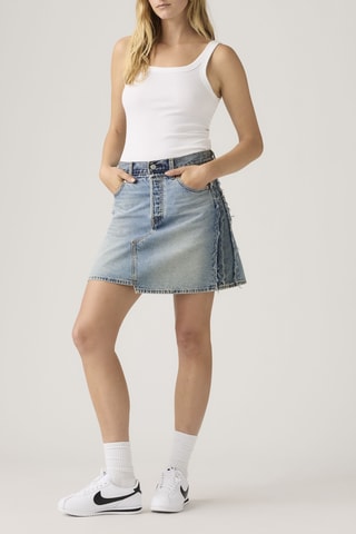 Jupe droite en jean Deconstructed - Bleu