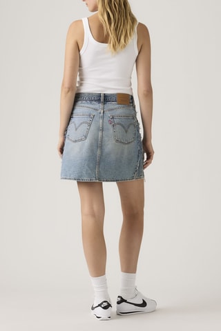 Jupe droite en jean Deconstructed - Bleu