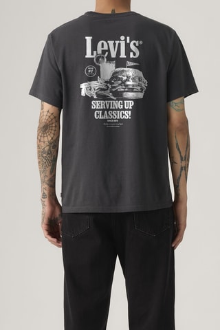 T-shirt Relaxed Fit Serving Up - Noir