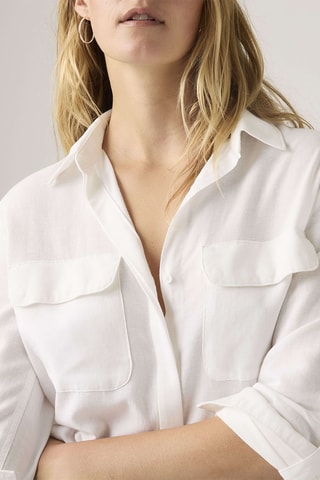 Chemisier Elaine Utility - Blanc