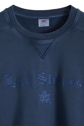 Sweat Boxy Graphic Crew - Bleu