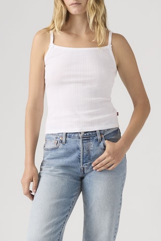Top Sweetie Cami Bright Pointelle - Blanc