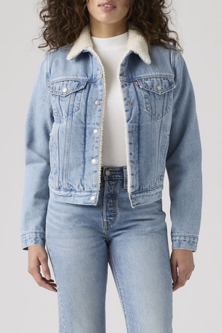 Veste en jean Original Sherpa Trucker - Bleu clair