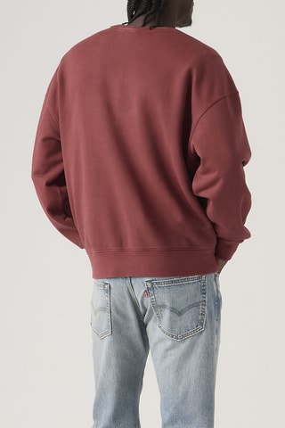 Sweat Boxy Graphic Crew - Rouge