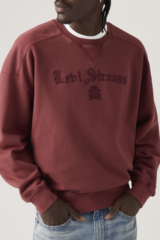 Sweat Boxy Graphic Crew - Rouge