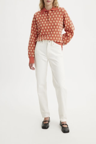 Jean Mom 80's - Blanc