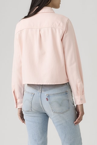 Camicia in jeans Logan Tencel Shacket Dusty Crystal - Rosa