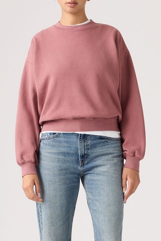 Sweat boxy Vintage H126 Crus - Rouge