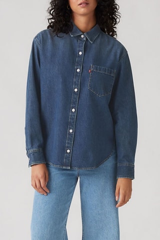 Chemise Harlie Boyfriend - Bleu
