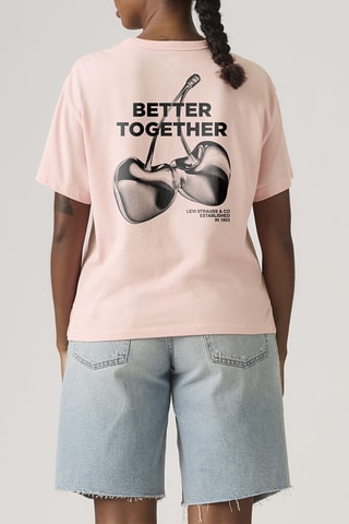 T-shirt Vintage Better Together Cherr - Rouge