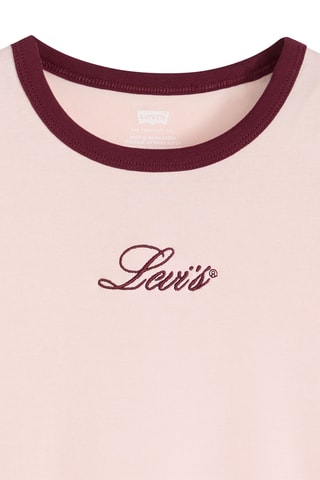 T-shirt Graphic Ringer Rickie - Rose
