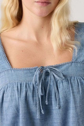 Blouse Darling Cutwork Breezy - Bleu