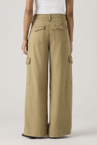 Pantalon Baggy Dad Cargo - Vert