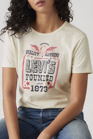 T-shirt Graphic Iconic - Blanc