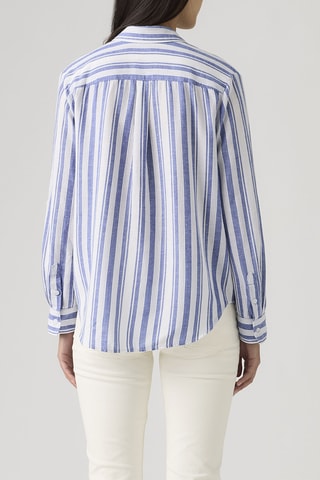 Chemisier Elaine Utility Bold Stripe St - Bleu