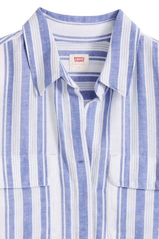 Chemisier Elaine Utility Bold Stripe St - Bleu