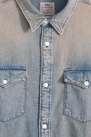 Chemise Relaxed Fit Western - Bleu