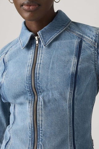 Veste en jean Shadow Seamed Trucker Shadow Work Trucke - Gris