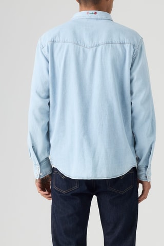 Chemise Relaxed Fit Western - Ciel