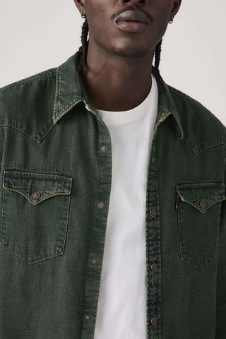 Chemise en jean Barstow Western - Bleu