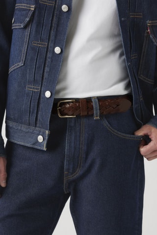 Ceinture en cuir Braid - Noir