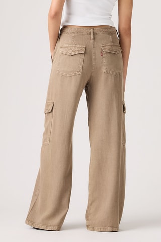 Pantalon Baggy Dad Cargo - Vert