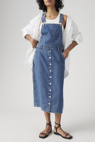 Robe-salopette en jean Tico - Bleu