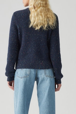 Pull Snowflake Pullover Blazer Confetti - Bleu