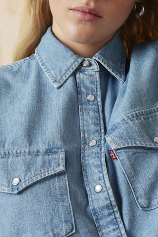 Chemisier en jean Iconic Western - Bleu