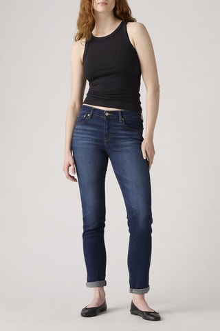 Jean mid rise boyfriend - Bleu