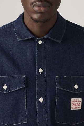 Chemise en jean Worker - Bleu