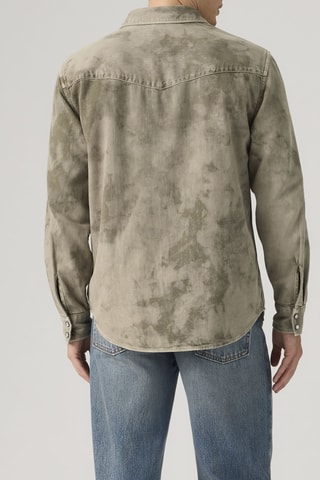 Chemise Relaxed Fit Western - Vert