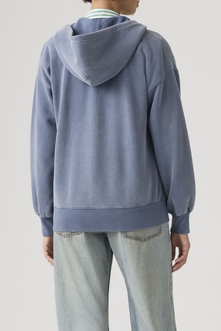 Sweat à capuche Vintage Relaxed Fz Hoodie H126 Sunshine - Bleu