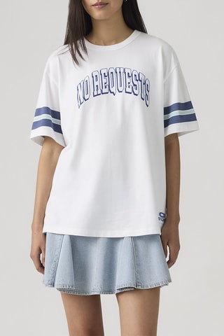 T-shirt Tabor No Requests Bright - Blanc