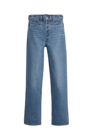 Jean Ribcage Full Lenght Western - Bleu