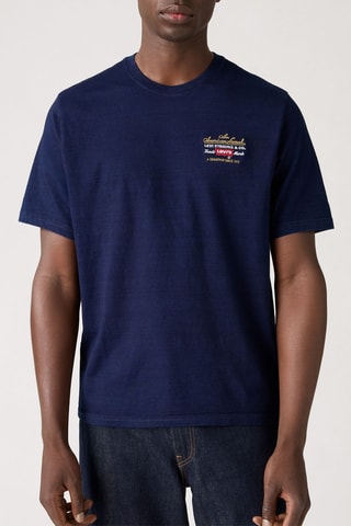 T-shirt Relaxed Fit Archive - Bleu