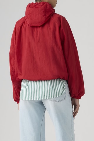 Coupe-vent à capuche Simone Blouson Parka Urban - Rouge