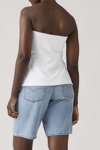 Top bustier Talia Tube Top Bright Jersey - Blanc