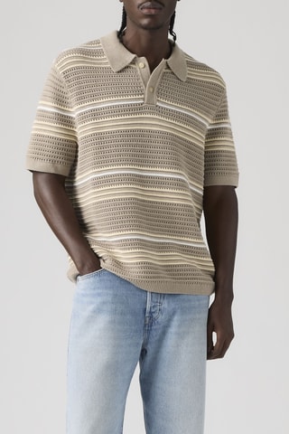 Polo Laguna Sweater Polo Terrace Stripe V2 Vi - Kaki