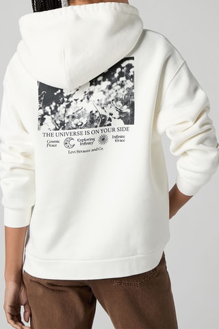 Sweat à capuche Graphic Salinas - Blanc